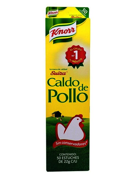 KNORR SUIZA EXHIBIDOR CON 50 PIEZAS DE 22 GR