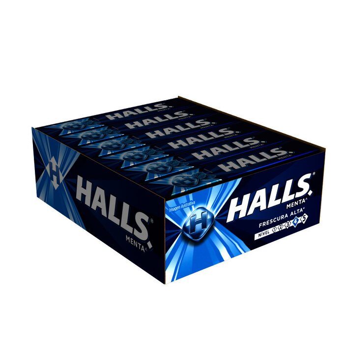 HALLS PAQ C/12 PIEZAS MENTA