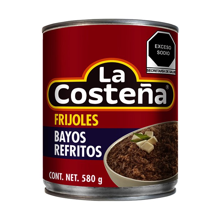 FRIJOL LA COSTEÑA REFRITO BAYO 580 GR