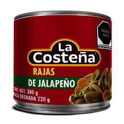CHILE JALAPEÑO RAJAS LA COSTEÑA 380 GR