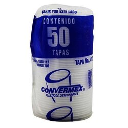 TAPA PLASTICA #12 CONVERMEX C/50 PZ