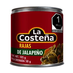 CHILE JALAPEÑO RAJAS LA COSTEÑA 105 GR