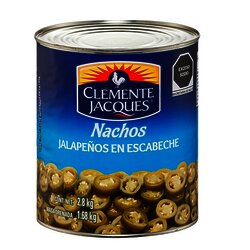 CHILE JALAPEÑOS NACHOS CLEMENTE JACQUES 2.8 KG