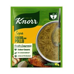 PASTA KNORR 95 GR FIDEO POLLO PASTA KNORR 95 GR FIDEO POLLO