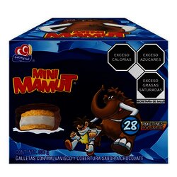 GALLETA MINI MAMUT 336 GR EXH 28 PIEZAS
