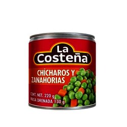 CHICHAROS CON ZANAHORIAS LA COSTEÑA 220 GR