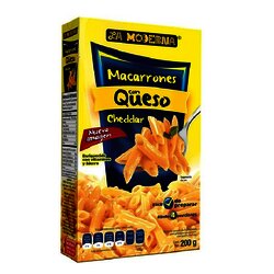 PASTA MACARRON CON QUESO MODERNA 200 GR PASTA MACARRON CON QUESO MODERNA 200 GR
