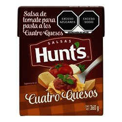 SALSA TOMATE PARA PASTA HUNTS 360 GR 4 QUESOS