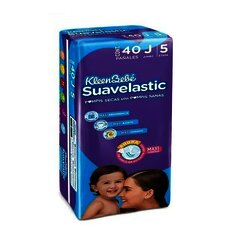 PAÑAL KLEEN BEBE SUAVELASTIC JUMBO 40 PIEZAS