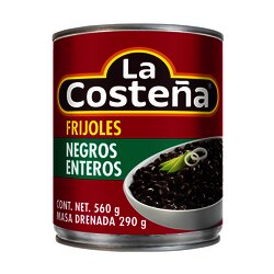FRIJOL LA COSTEÑA ENTERO NEGRO 560 GR