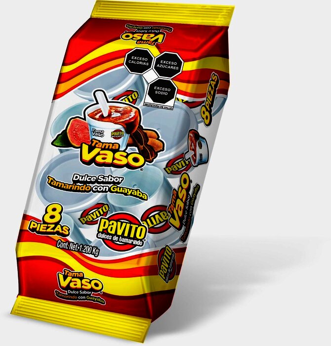 VASO GIGANTE PAVITO TAMARINDO C/8 PZ