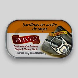 SARDINA PONTO ACEITE VEGETAL 120 GR