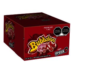 CHICLE BUBBALOO C/47 PIEZAS FRESA