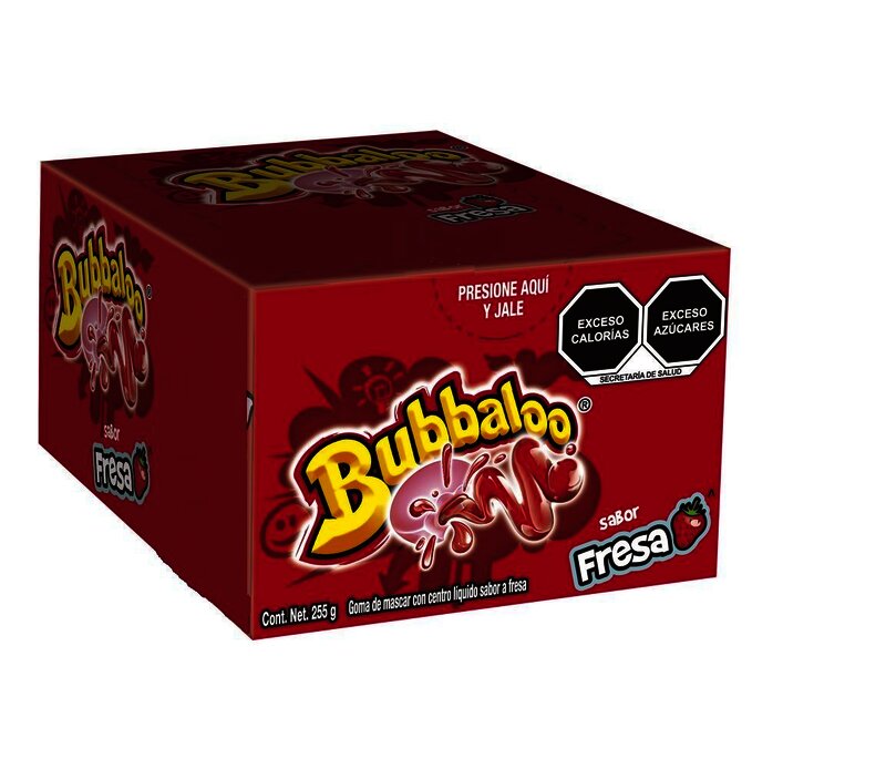 CHICLE BUBBALOO C/47 PIEZAS FRESA