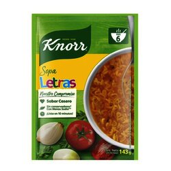 PASTA KNORR 95 GR LETRAS PASTA KNORR 95 GR LETRAS