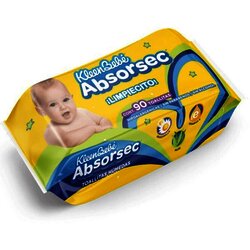 TOALLITAS HUMEDAS ABSORSEC CON 90 PIEZAS