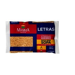 PASTA MAXIMA 200 GR SOPA DE LETRAS