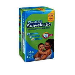 PAÑAL KLEEN BEBE SUAVELASTIC GRANDE 44 PIEZAS