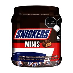 CHOCOLATE SNICKERS MINI VITROLERO C/45 PIEZAS