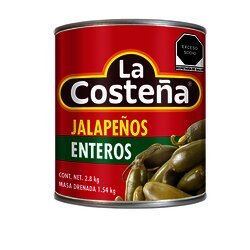CHILE JALAPEÑO ENTERO LA COSTEÑA 2.8 KG
