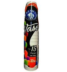 VASO TERMICO 1 LITRO C/15 PIEZAS REYMA