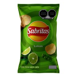 PAPA SABRITAS LIMON C/10 DE 42 GR