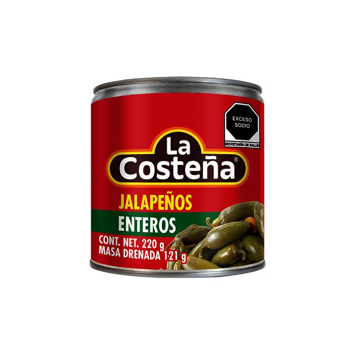 CHILE JALAPEÑO ENTERO LA COSTEÑA 220 GR