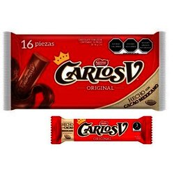 CHOCOLATE CARLOS V C/16 PIEZAS 18 GR