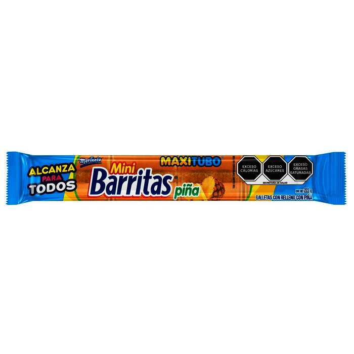 MINI BARRITAS MARINELA 222 GR PIÑA