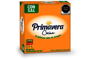 MARGARINA PRIMAVERA PAQ C/4 PIEZAS DE 90 GR C/U