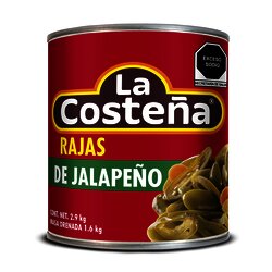 CHILE JALAPEÑO RAJAS LA COSTEÑA 2.9 KG