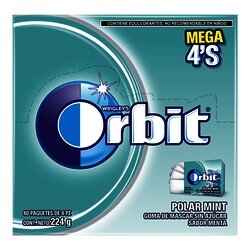 CHICLE ORBIT EXH C/40 PZ POLAR MINT