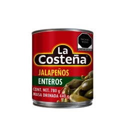 CHILE JALAPEÑO ENTERO LA COSTEÑA 780 GR
