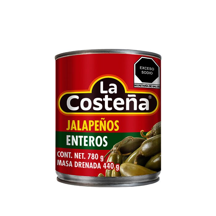 CHILE JALAPEÑO ENTERO LA COSTEÑA 780 GR