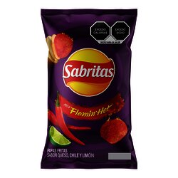 PAPA SABRITAS FLAMIN HOT C/10 DE 44 GR