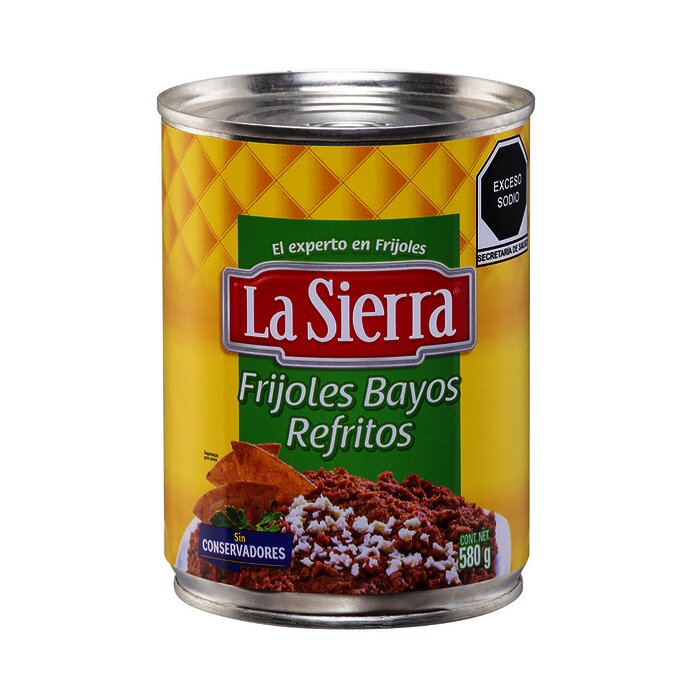 FRIJOL LA SIERRA REFRITO BAYO 580 GR