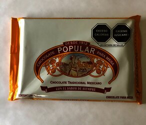 CHOCOLATE POPULAR MARQUETA 250 GR