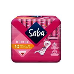 TOALLA FEMENINA SABA REGULAR 10 PIEZAS TOALLA FEMENINA SABA REGULAR 10 PIEZAS