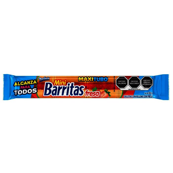 MINI BARRITAS MARINELA 222 GR FRESA