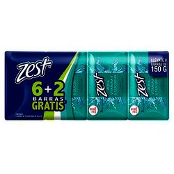 PAQ C/8 JABONES ZEST AQUA 135 GR CADA PIEZA