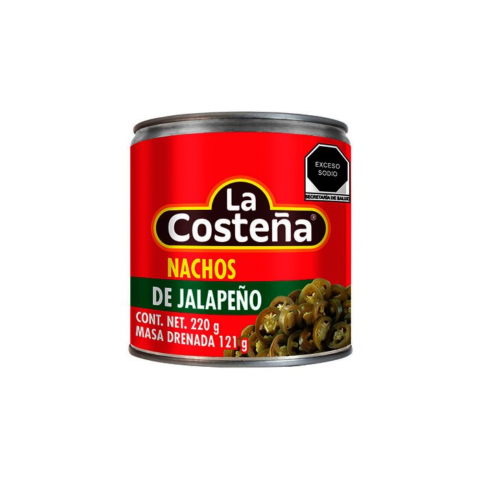 CHILE JALAPEÑOS NACHOS LA COSTEÑA 220 GR