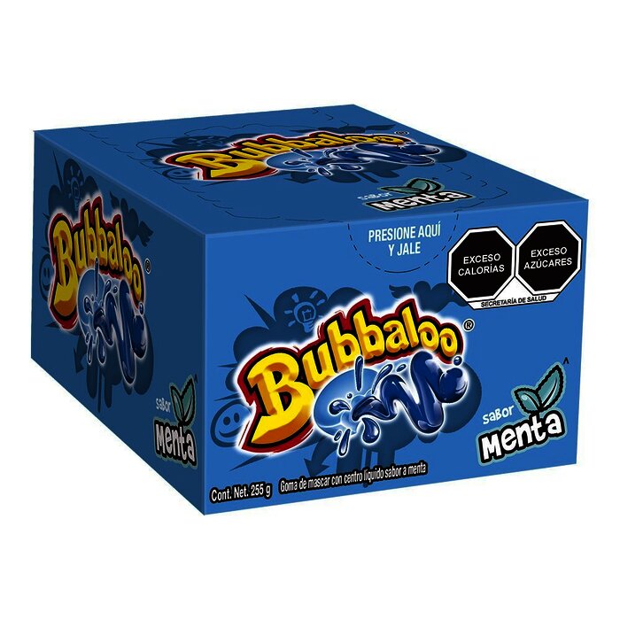 CHICLE BUBBALOO C/47 PIEZAS MENTA