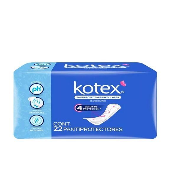 PANTI PROTECTOR KOTEX CON 22 PIEZAS