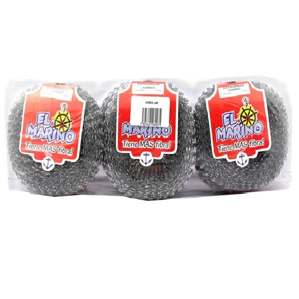 ESTROPAJO ALAMBRE JUMBO MARINO PAQ C/6