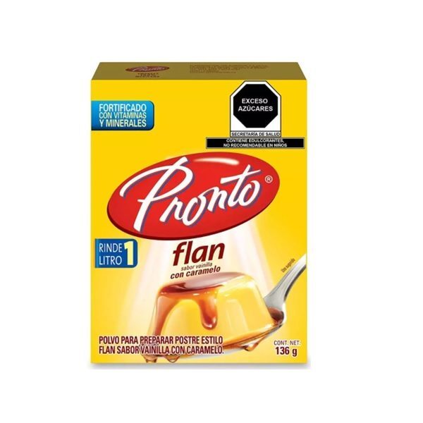 FLAN PRONTO CON CARAMELO 136 GR