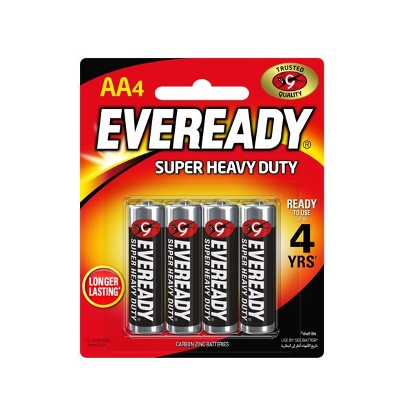 PILAS EVEREADY AA BLISTER CON 4 PIEZAS