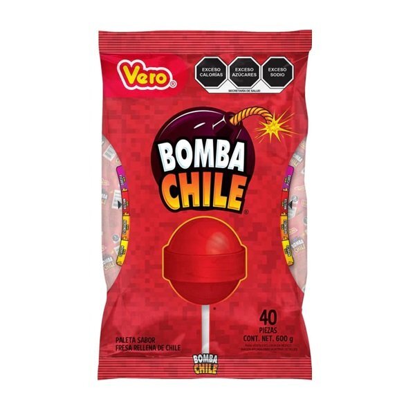 PALETA BOMBA DE CHILE VERO C/40 PZ