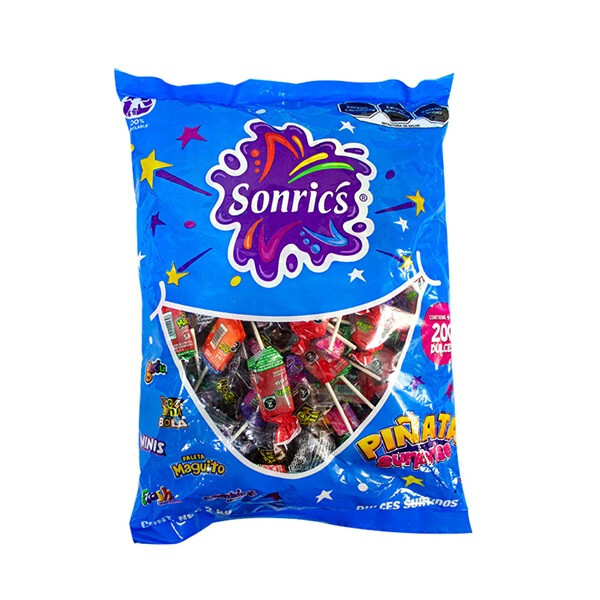 DULCE SONRICS PIÑATA SURPRISE BOLSA CON 2 KG
