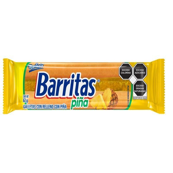 BARRITAS PIÑA MARINELA 67 GR (2 PZ)