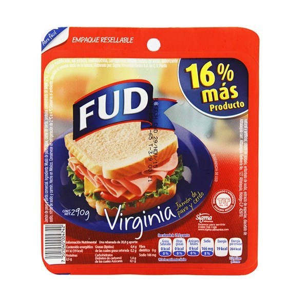 JAMON VIRGINIA FUD 290 GR